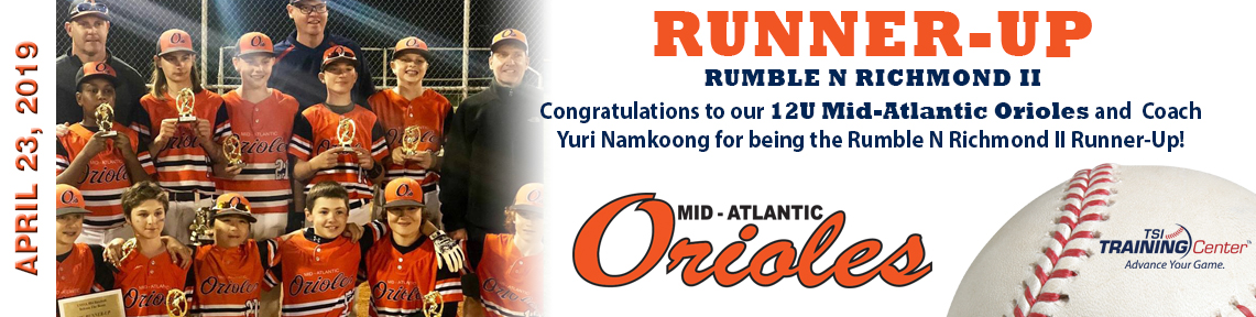 Namkoon | 12U Orioles | Runner-UP